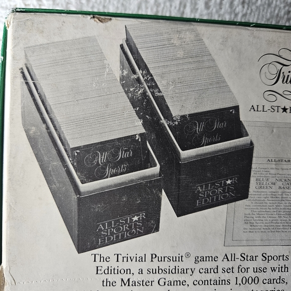 Trivial Pursuit Card‎ Game - All Star Sports Edition Expansion Set VINTAGE - Picture 7 of 16